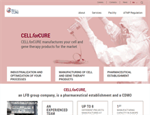 Tablet Screenshot of cellforcure.com
